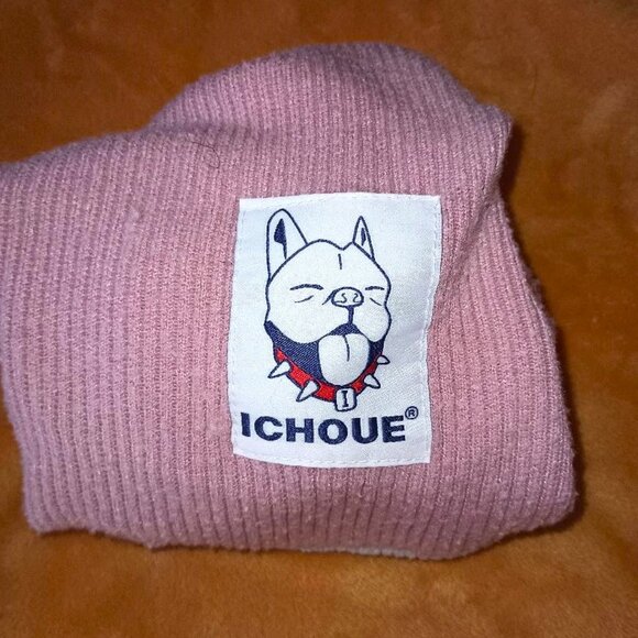 ICHOUE Robust Short Dog Sweater Frenchie Pug Bulldog Pink Cotton Ribbed Clothing - Picture 4 of 7